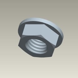 NUT FLANGE, 5 MM