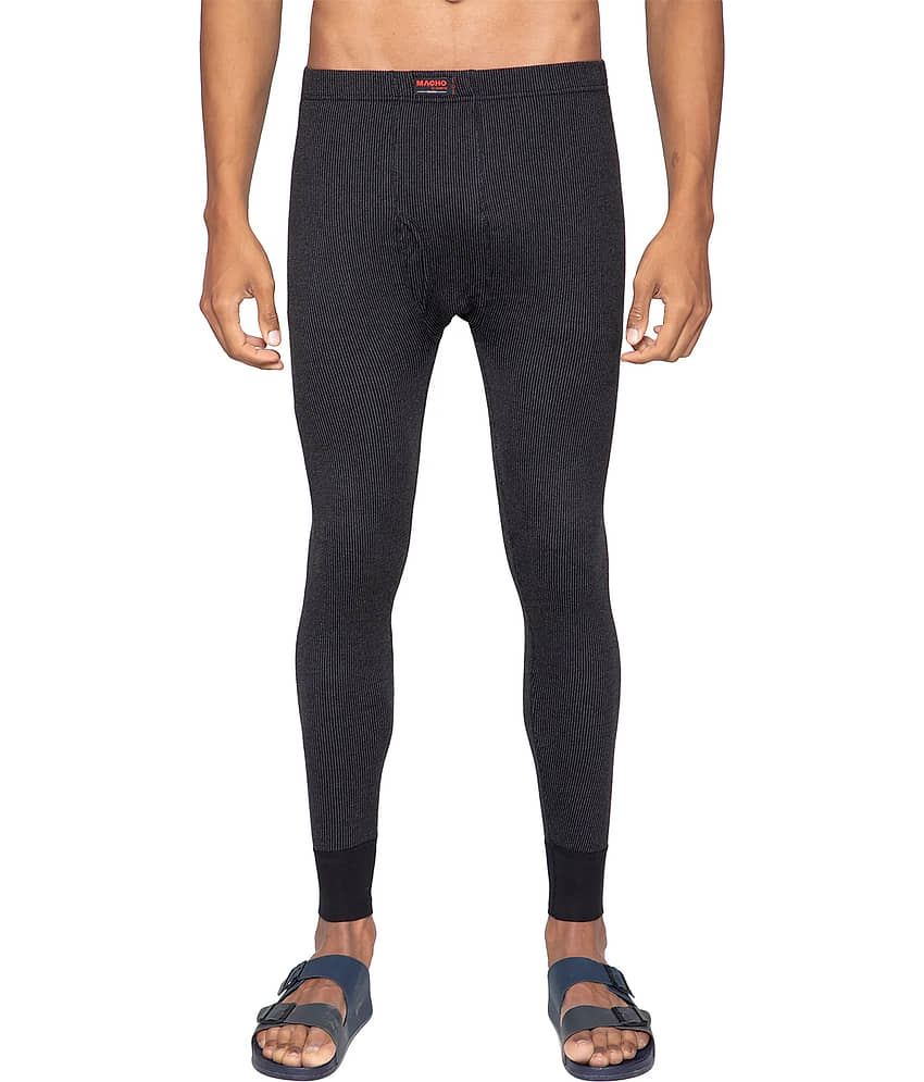 Amul - Black Polyester Men's Thermal Bottoms ( Pack of 1 )