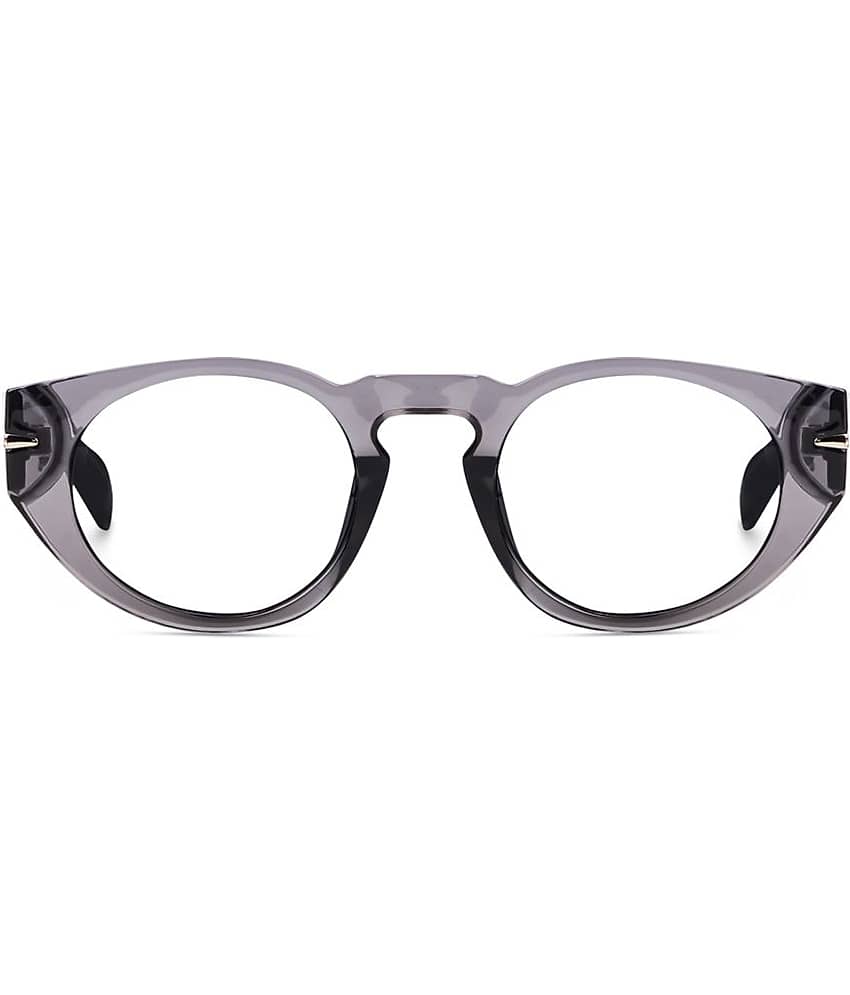 Peter Jones Grey Full Rim Round Computer Glasses ( Pack of 1 )