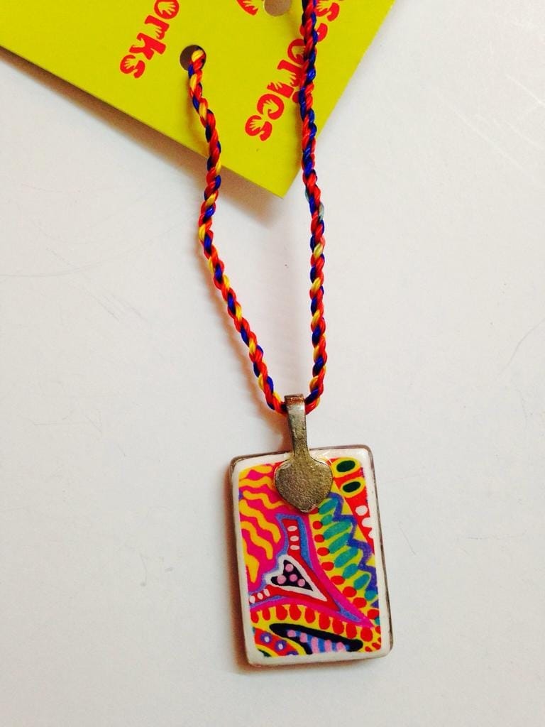 Fluidy Cuboid Glass Pendant