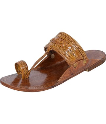 STEPFOX - Brown Men's Kolhapuris