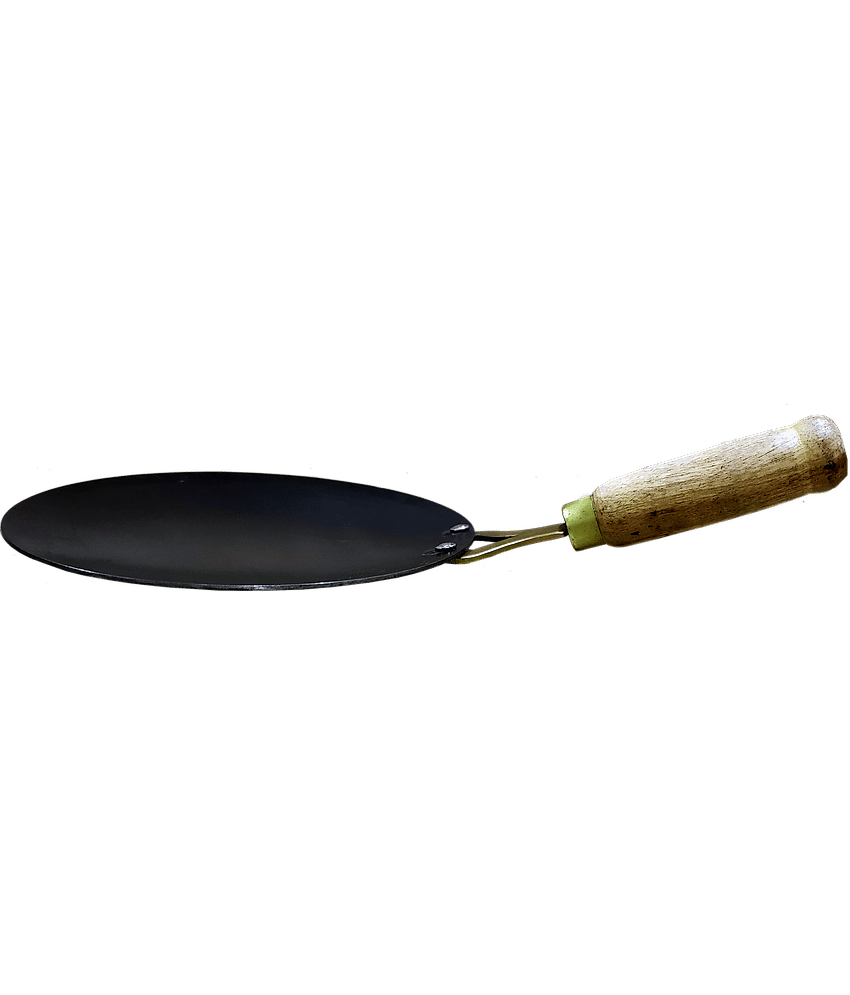 Veer Wooden Handle - Iron Regular Tawa ( Pack of 1 )