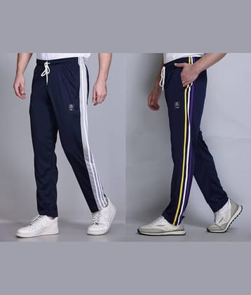 HVBK Multicolor Polyester Men's Trackpants ( Pack of 2 )