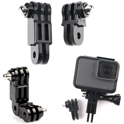 Hodaqe Action Cameras Same Direction Joints Straight Connection Mount Adapter Accessories Compatible With Gopro Hero DJI Osmo Black
