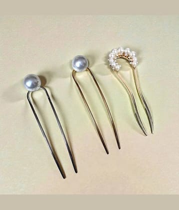 Blubby Multi Hair Sticks ( Pack of 3 )