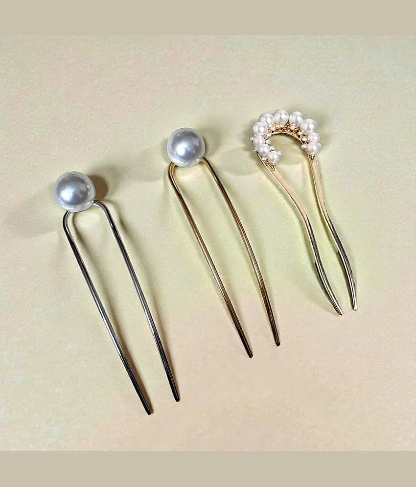 Blubby Multi Hair Sticks ( Pack of 3 )