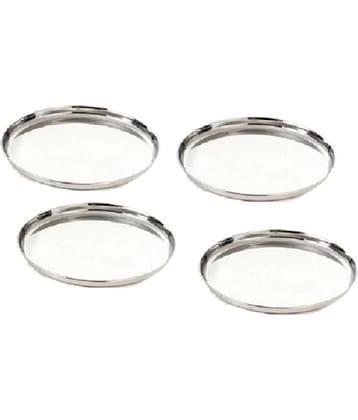 Neelam 4 Pcs Stainless Steel Steel Half Plate