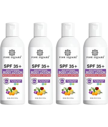 pink square - Moisturizing Lotion For All Skin Type 100 ml ( Pack of 4 )