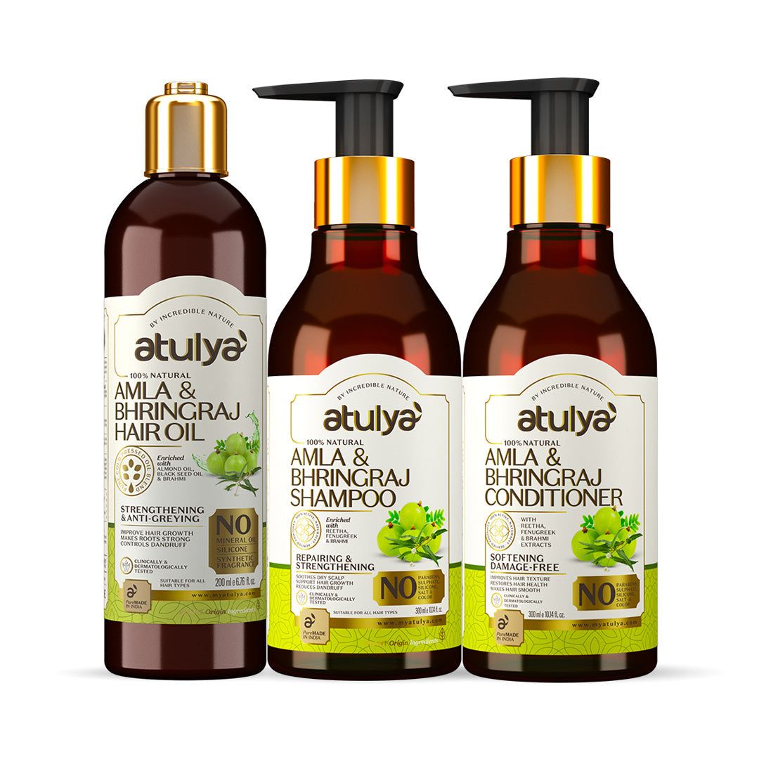 Atulya Amla & Bhringraj Combo (Shampoo+ Conditioner +Oil)