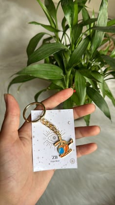 Helicopter Charm Keychain