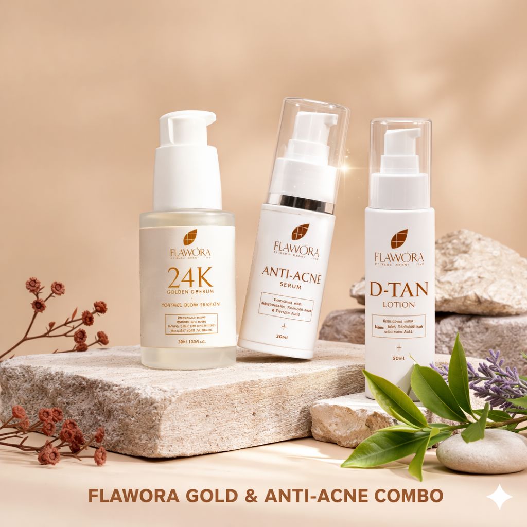 D-TAN, Anti Acne and 24K Gold Serum - Bridal Glow Kit