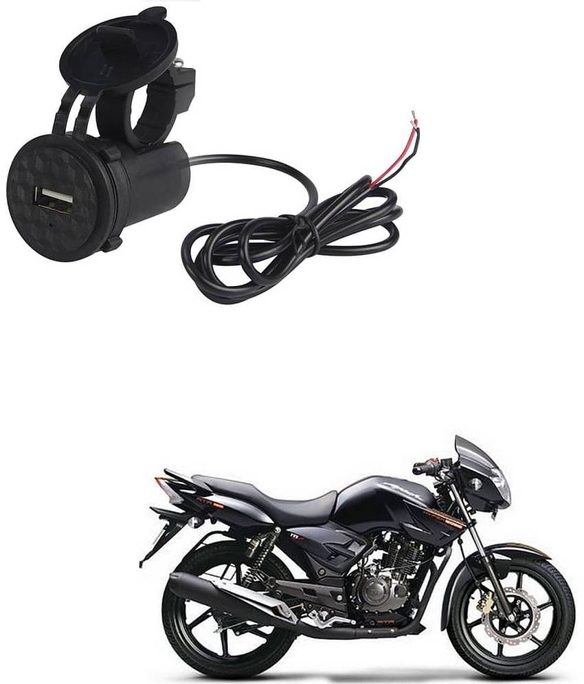 TVS Apache RTR 160 Black USB  Bike Charger