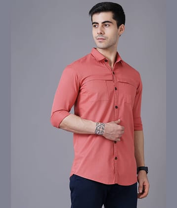 K-LARA - Pink Cotton Slim Fit Men's Casual Shirt ( Pack of 1 )