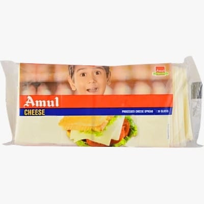 Amul Cheese, 400 g (20 Slices x 20 g)
