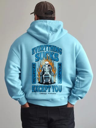 || EVERYTHING SUCKS || PLUS SIZE ||-Large / Turquoise