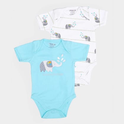 Baby Boy Merry Knitted Romper - Cuddle (Pack of 2)-4-6 M / Multicolor