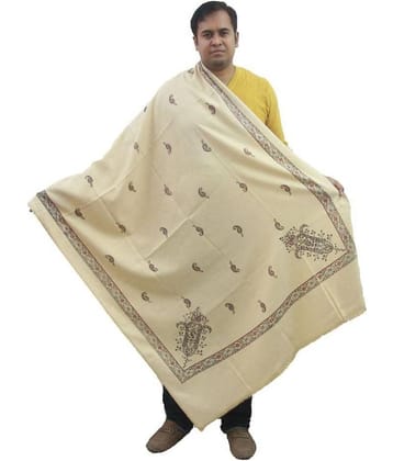 Vrinde Off White Kashmiri Shawl