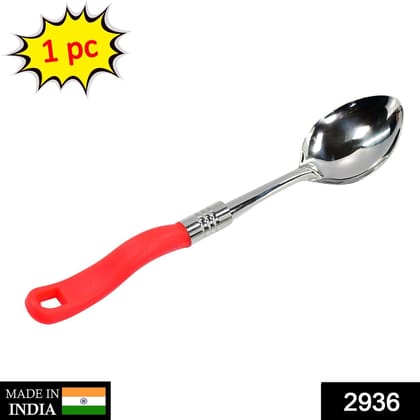 Stainless Steel Serving Spoon with plastic handle | Assorted Colour