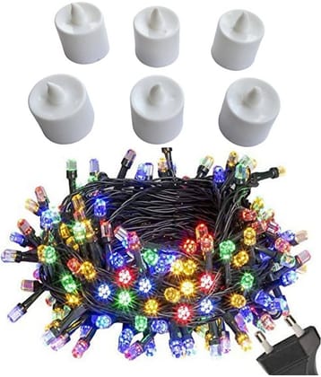 THRIFTKART - Multicolor 10Mtr String Light ( Pack of 7 )