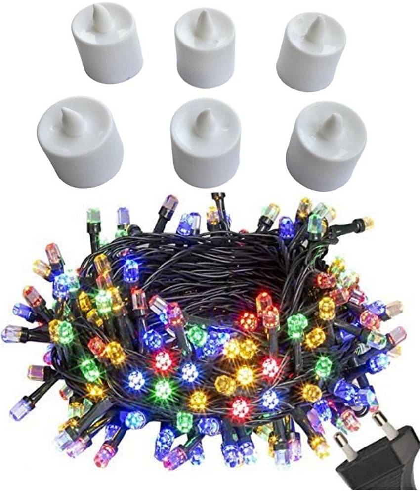 THRIFTKART - Multicolor 10Mtr String Light ( Pack of 7 )