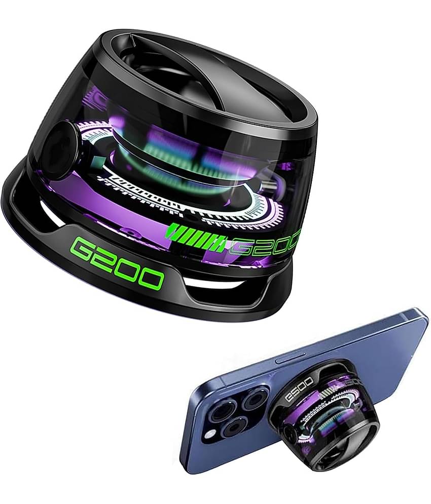 Satva-The Brand Magnetic Bluetooth 10 W Bluetooth Speaker Bluetooth V 5.2 with 3D Bass,LED lights Torch Playback Time 4 hrs Black