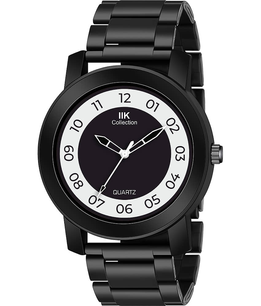 IIK COLLECTION - Black Stainless Steel Analog Men's Watch