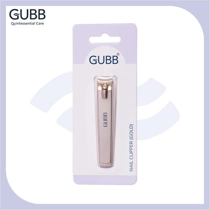 GUBB Nail Clipper For Men & Women - Fits naturally, Cuts precisely |Elegant designed |Easy to hold |Safe for skin |sharp blades | Offers well-groomed nails | Suitable for men and women - Gold