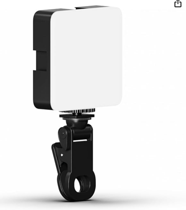 Lapster Luma Maxx LED Video light for video shooting youtube ,Zoom Meeting, Photography Lighting with Clip Dimmable and Rechargeable for Camera Selfie Stick Tripod Laptop Cellphone and other gadgets