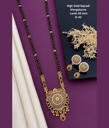 Shivay Fashion Golden Mangalsutra Set ( Pack of 1 )