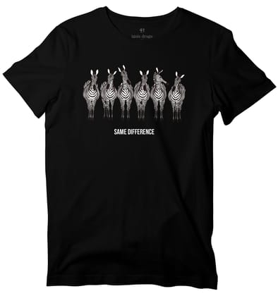 Zebra Herd T-shirt-36 - XS / Black