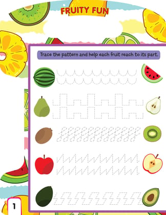 Fruit Write and Wipe Book for Children Age 2+ Early Learning Book with a Pen [Paperback] Dreamland Publications