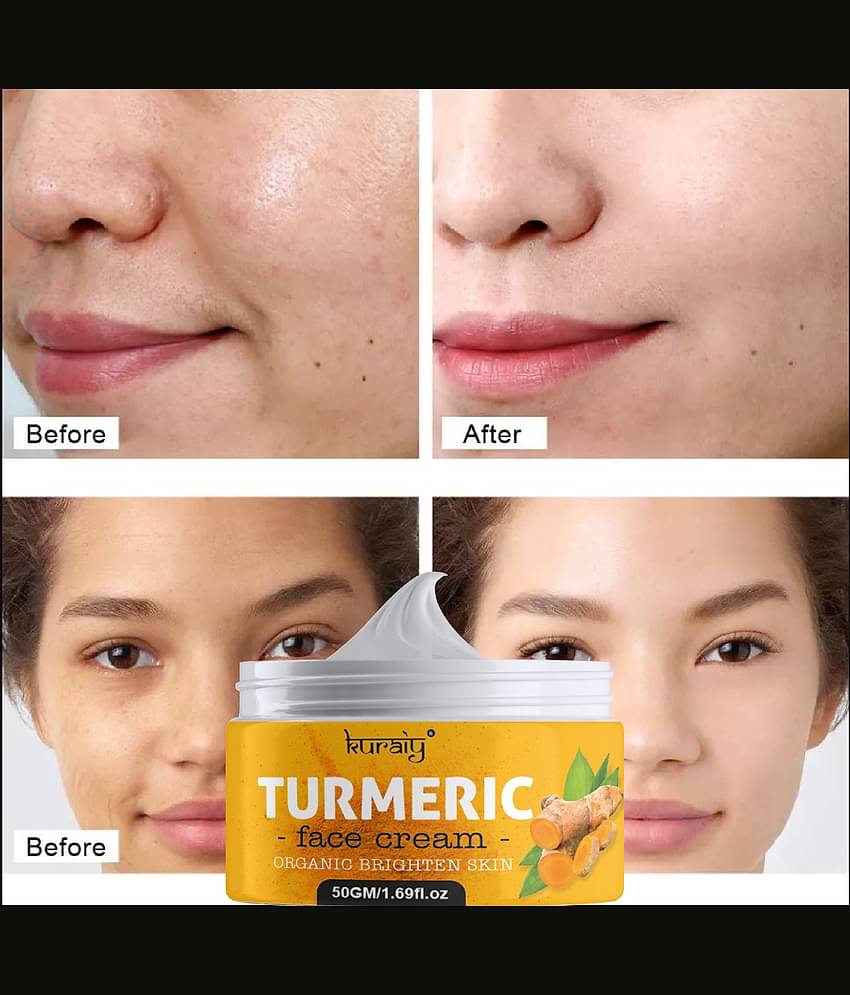 KURAIY Turmeric Facial Care Kit Facial Mud Masks Deep Cleaning Facial Cream
