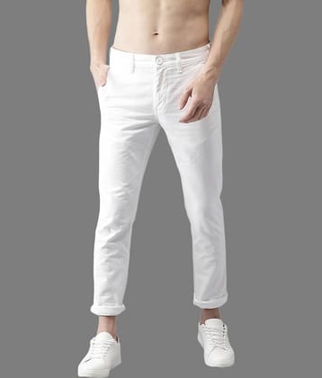 HALOGEN White Regular Chinos ( Pack of 1 )