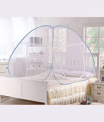 YUTIRITI Double Blue Plain Mosquito Net