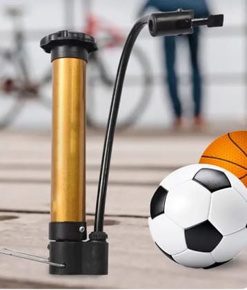 Hand Air Ball Pump  Portable Metal Inflator for Basketball, Soccer & More