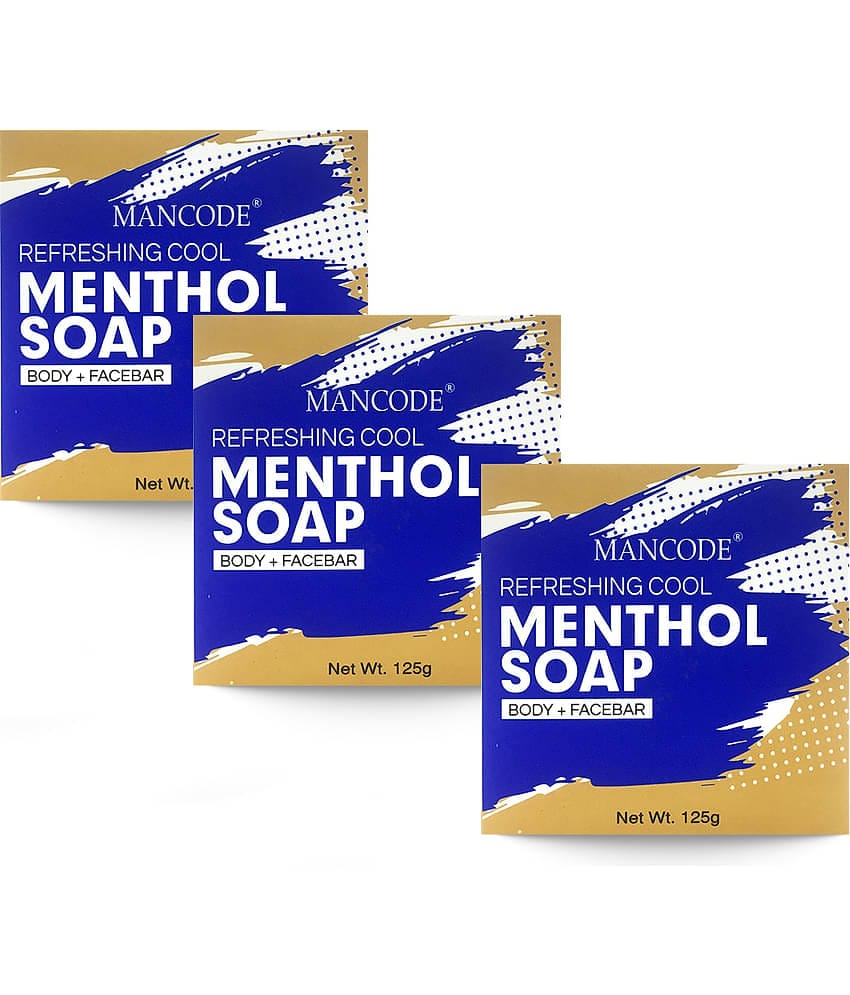 Mancode REFRESHING COOL MENTHOL SOAP Soap 125 g Pack of 3