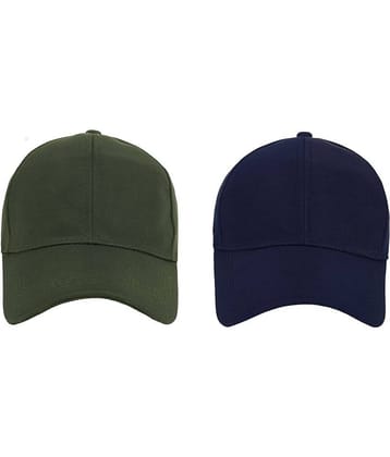 Zacharias - Multi Color Cotton Blend Men's Cap ( Pack of 2 )