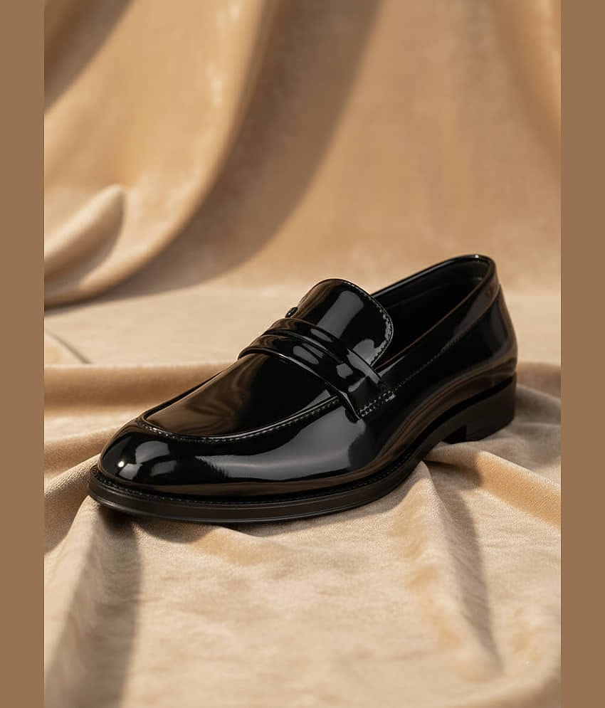 Fentacia Black Men's Mocassin Formal Shoes
