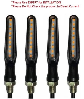 9 LED INDICATOR FOR BIKES  (YELLOW)- (4Pcs)- Please Use Expert for Installation