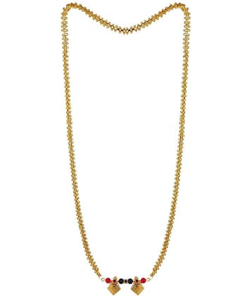 SHANKH-KRIVA - Golden Mangalsutra ( Pack of 1 )
