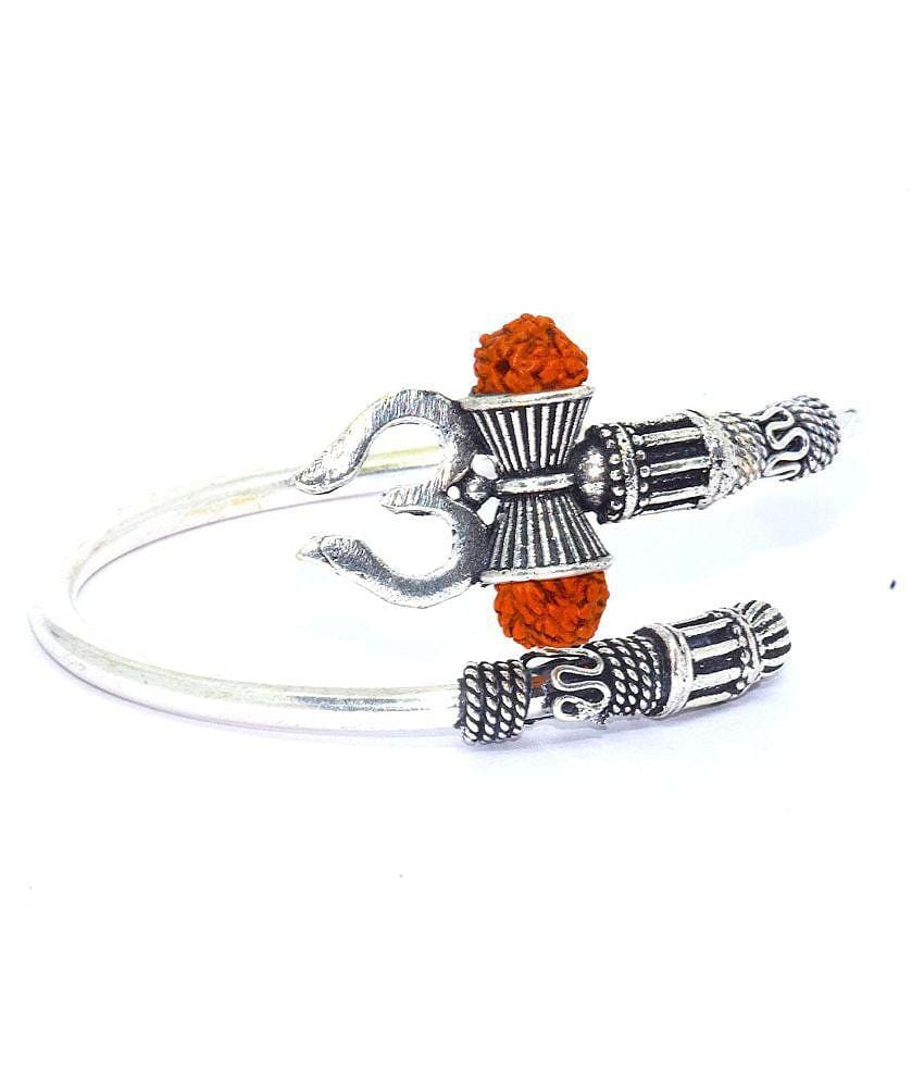 RUDRA DIVINE- Silver Bracelet (Pack of 1) - None
