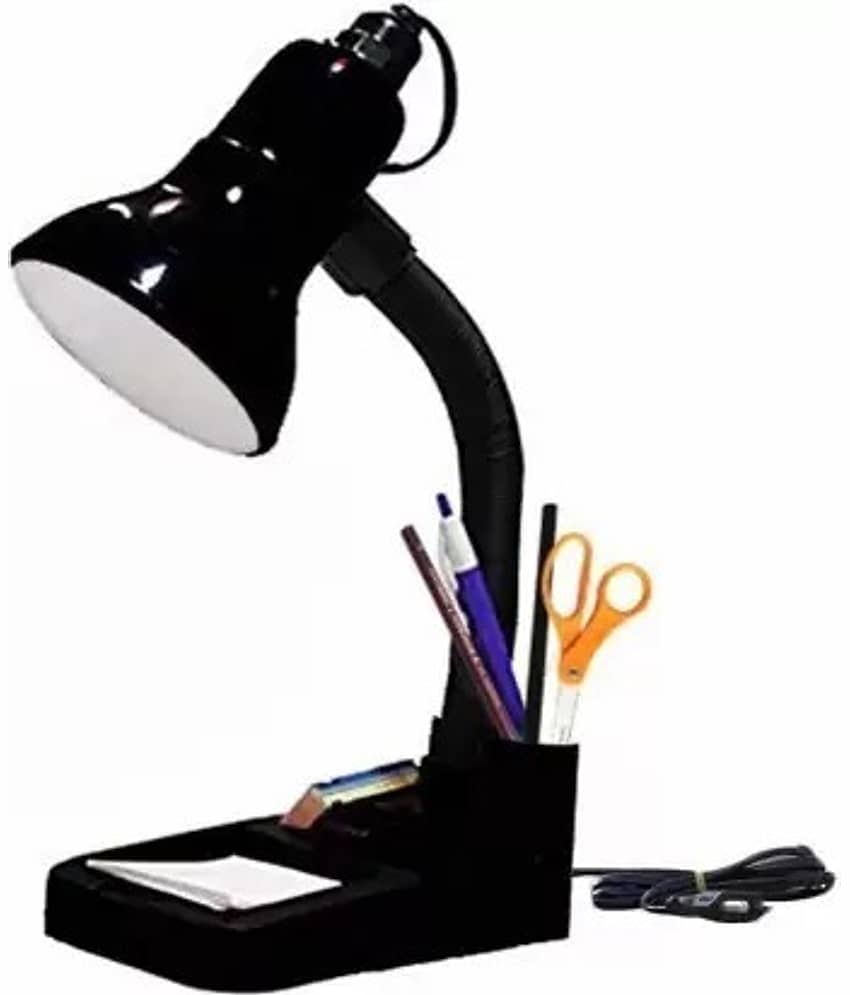 ZESTRUM Black Study Table Lamp ( Pack of 1 )