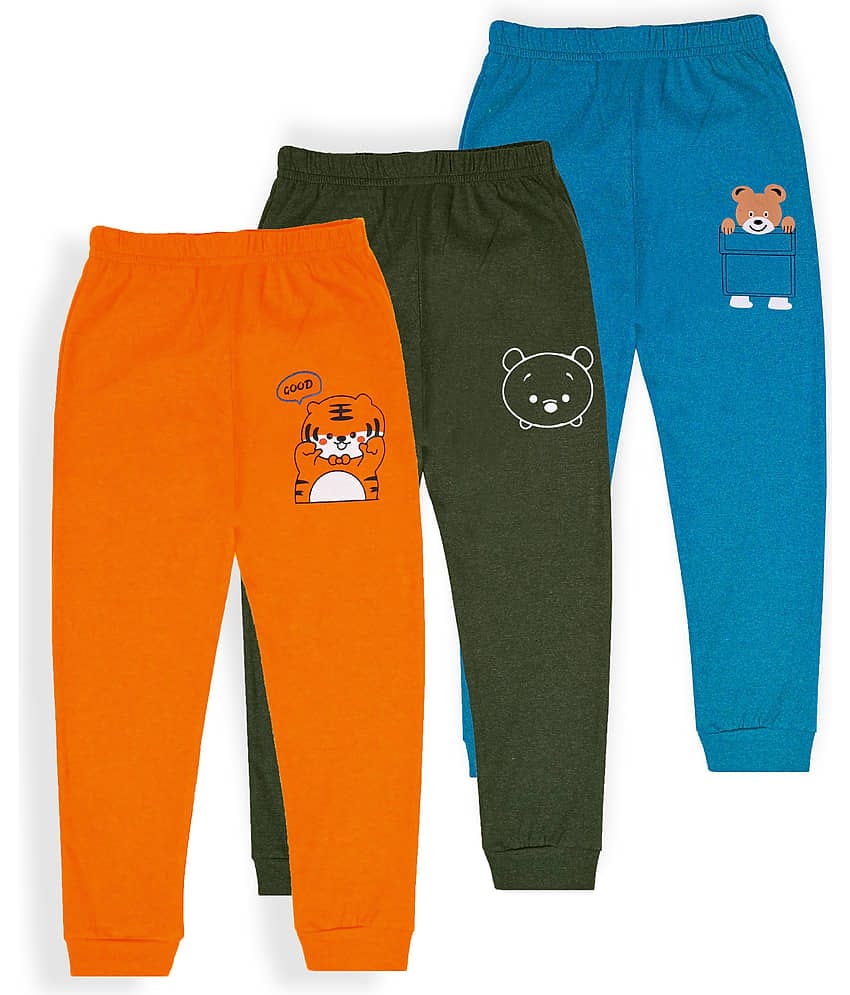 J&JP Pack of 3 Boys Cotton Blend Trackpant ( Multicolor )