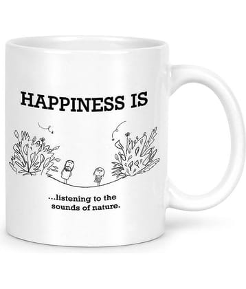 Idream Quote Printed Ceramic Coffee Mug 1 Pcs 330 mL