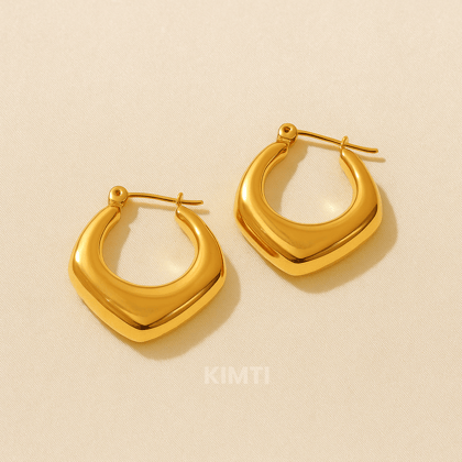 18K Gold Plated Mansi Hoop Earring