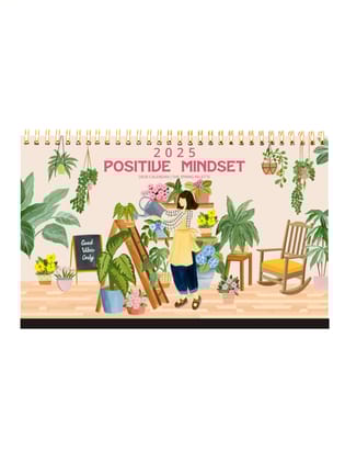 Positive Mindset Desk Calendar 2025 | Freebie worth INR 150