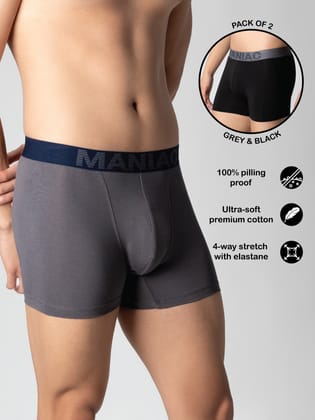 Cotton Trunks Pack of 2-S