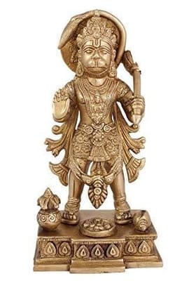Arihant Craft� Hindu God Hanuman Idol Hand Work Showpiece � 25 cm (Brass, Gold) Arihant Craft� Hindu God Hanuman Idol Hand Work Showpiece � 25 cm (Brass, Gold)