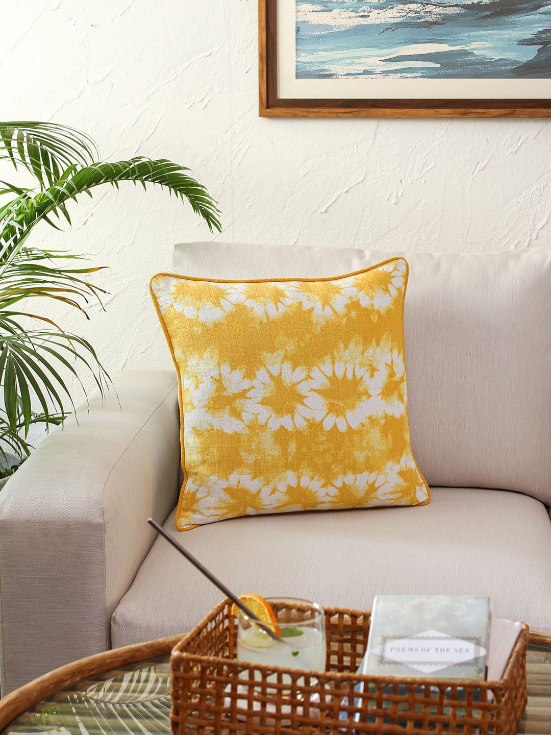 Maliku Cushion Cover (Yellow) - Medium