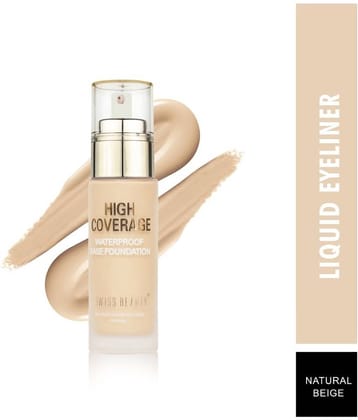 Swiss Beauty Waterproof Base Liquid Foundation (White Ivory), 60gm